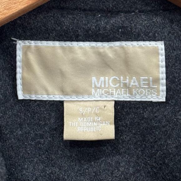 MICHAEL Michael Kors Peacoat Size Small Wool Double Breasted Wool Blend Gray - Picture 9 of 11